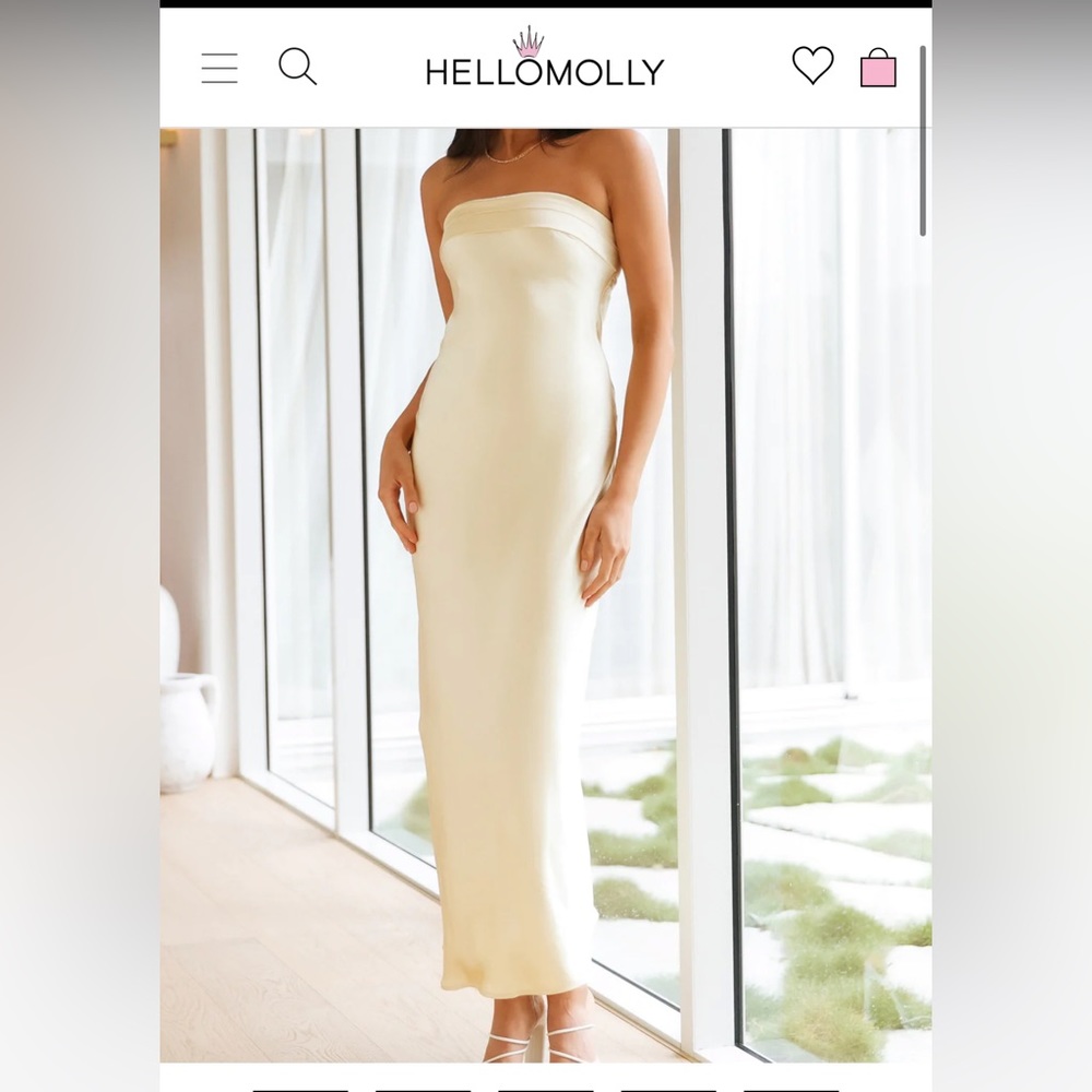 Hello Molly Run To The Top Satin Maxi Dress